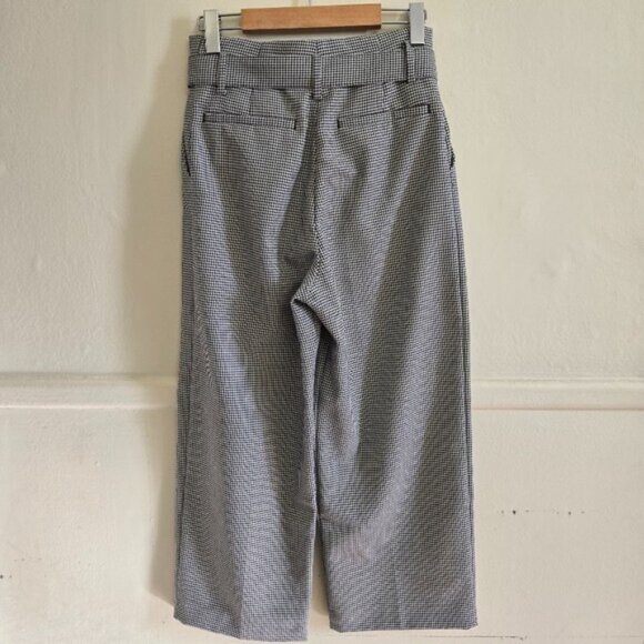 Reiss Mollie Belted Culottes Houndstooth Pants - Picture 4 of 8